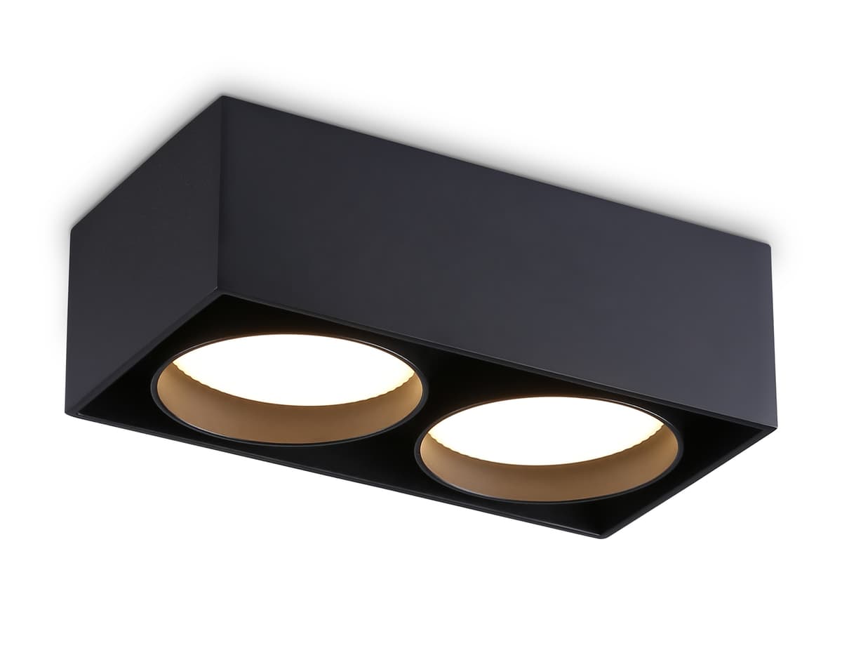Накладной точечный светильник GX53 TN70875/2 BK черный GX53/2 max 12W 185*92*62 Ambrella Light 7