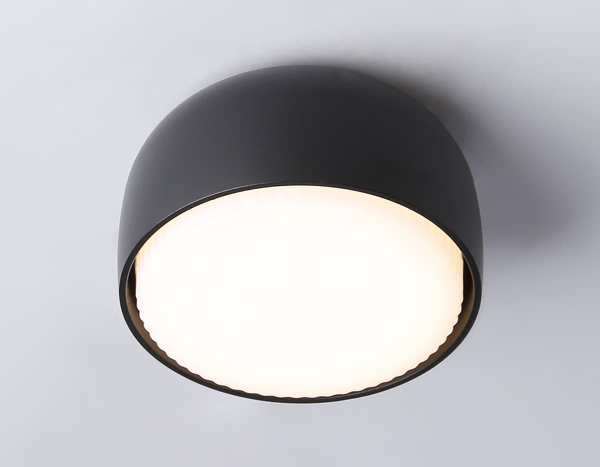 Светильник накладной со сменной лампой GX53 TN71003 BK черный GX53 max 12W D80*50 Ambrella Light 7
