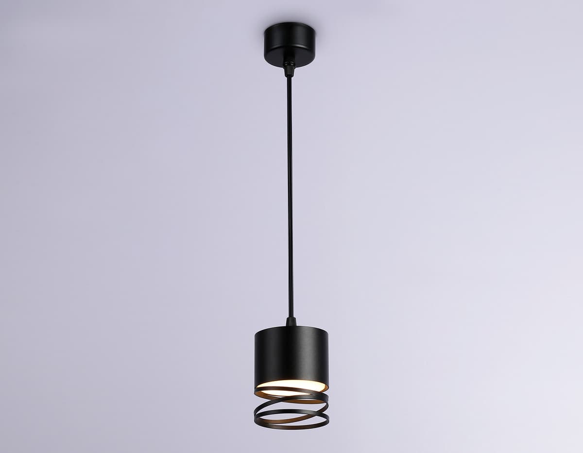 Светильник подвесной со сменной лампой TN71109 BK черный GX53 max 12W D82*1135 Ambrella Light 9