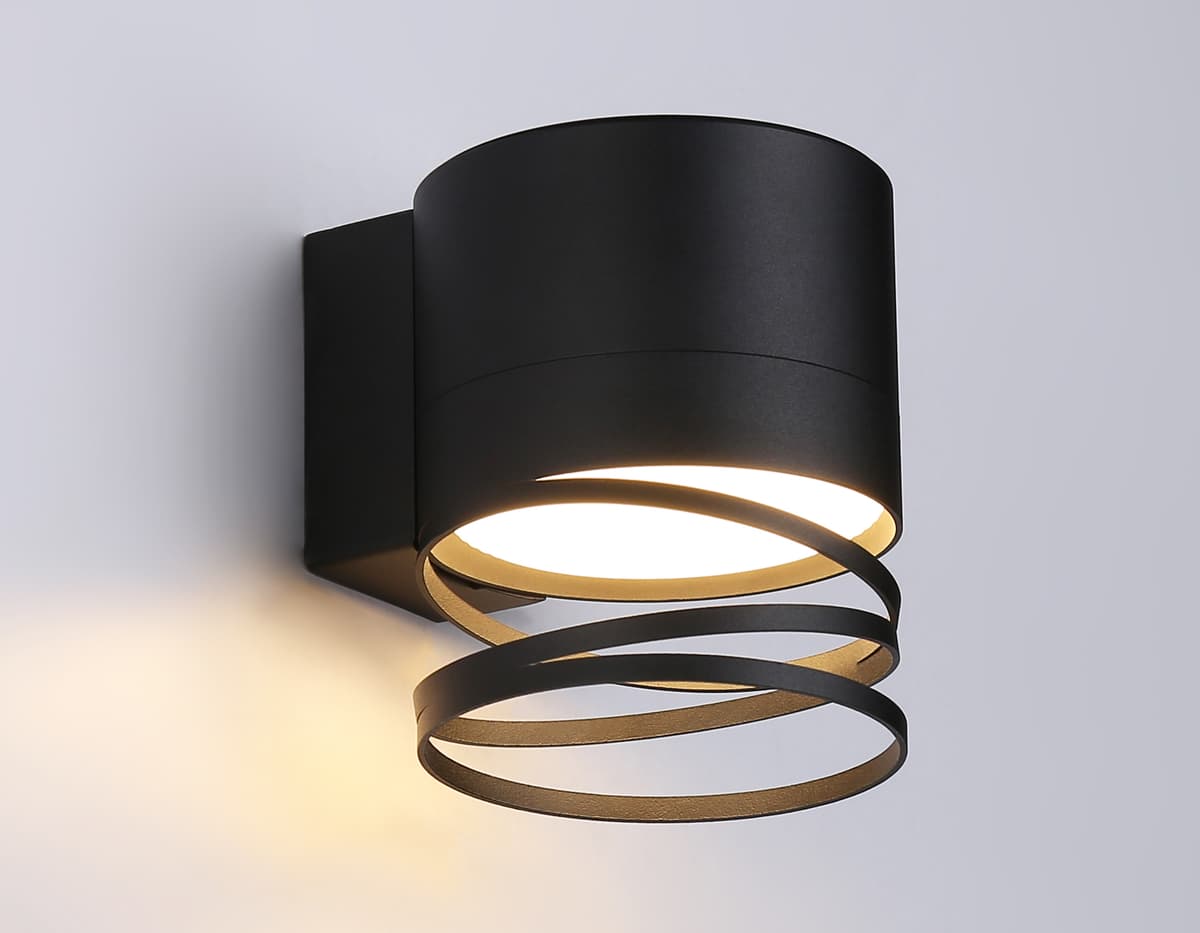 Светильник настенный со сменной лампой GU10 TN71113 BK черный GX53 max 12W 110*82*100 Ambrella Light 7