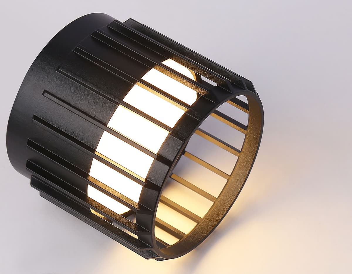 Накладной светильник со сменной лампой GX53 TN71155 BK черный GX53 D100*80 Ambrella Light 6
