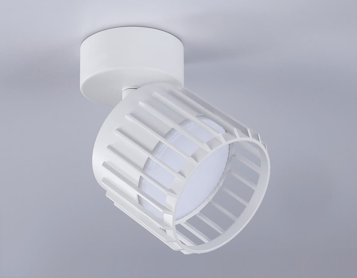 Накладной поворотный спот со сменной лампой GX53 TN71157 WH белый GX53 D100*125 Ambrella Light 10