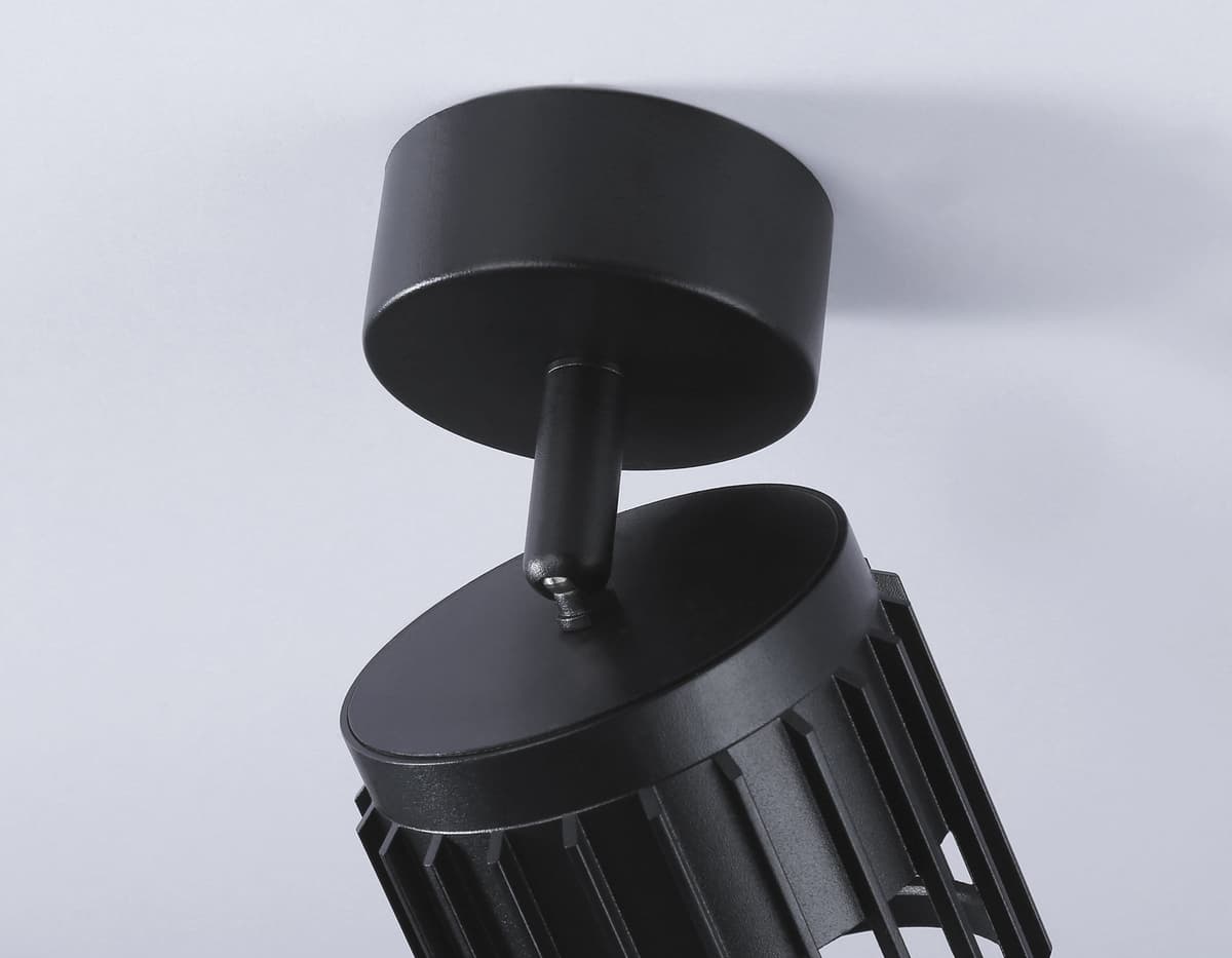 Накладной поворотный спот со сменной лампой GX53 TN71159 BK черный GX53 D100*125 Ambrella Light 7