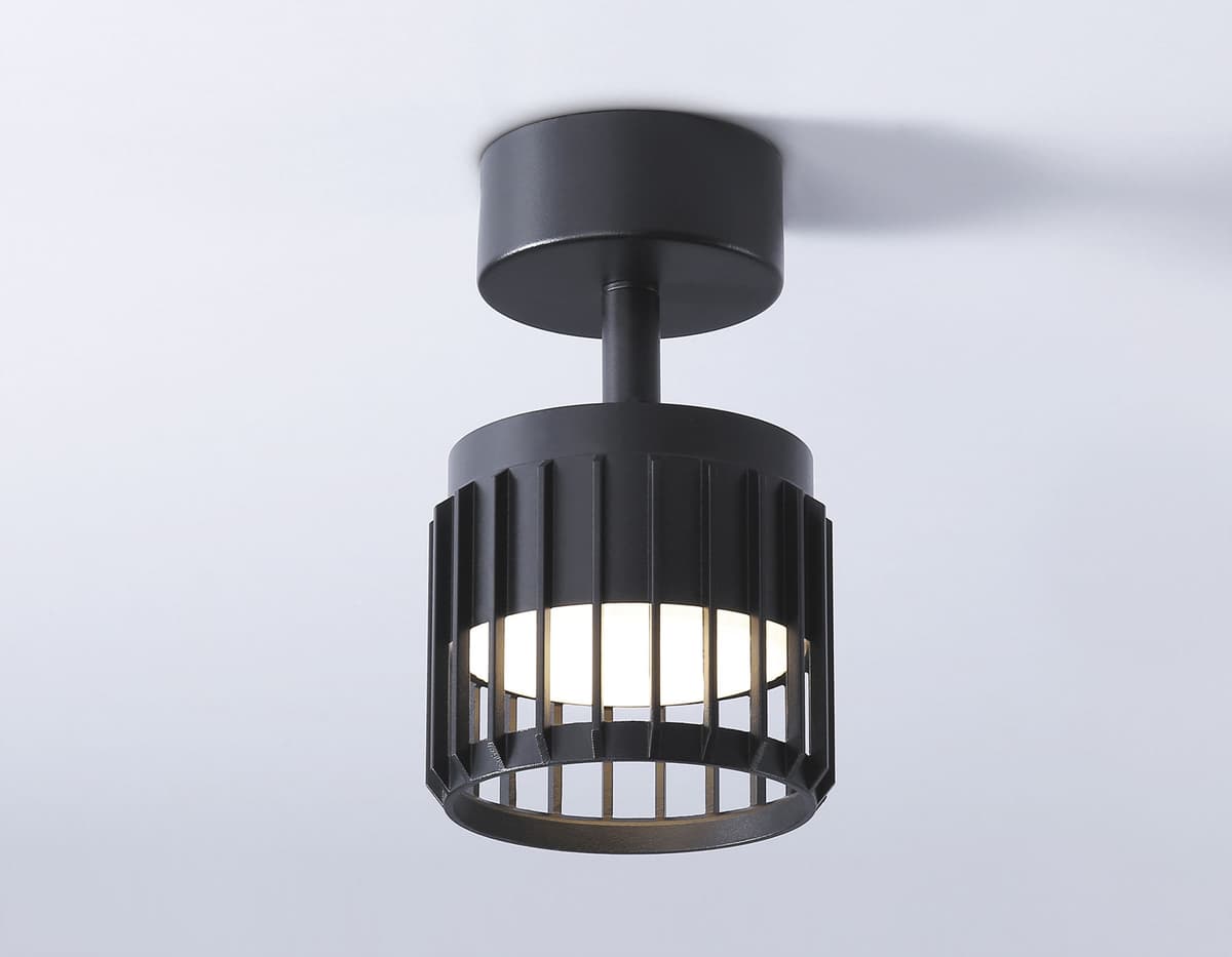 Накладной поворотный спот со сменной лампой GX53 TN71159 BK черный GX53 D100*125 Ambrella Light 8