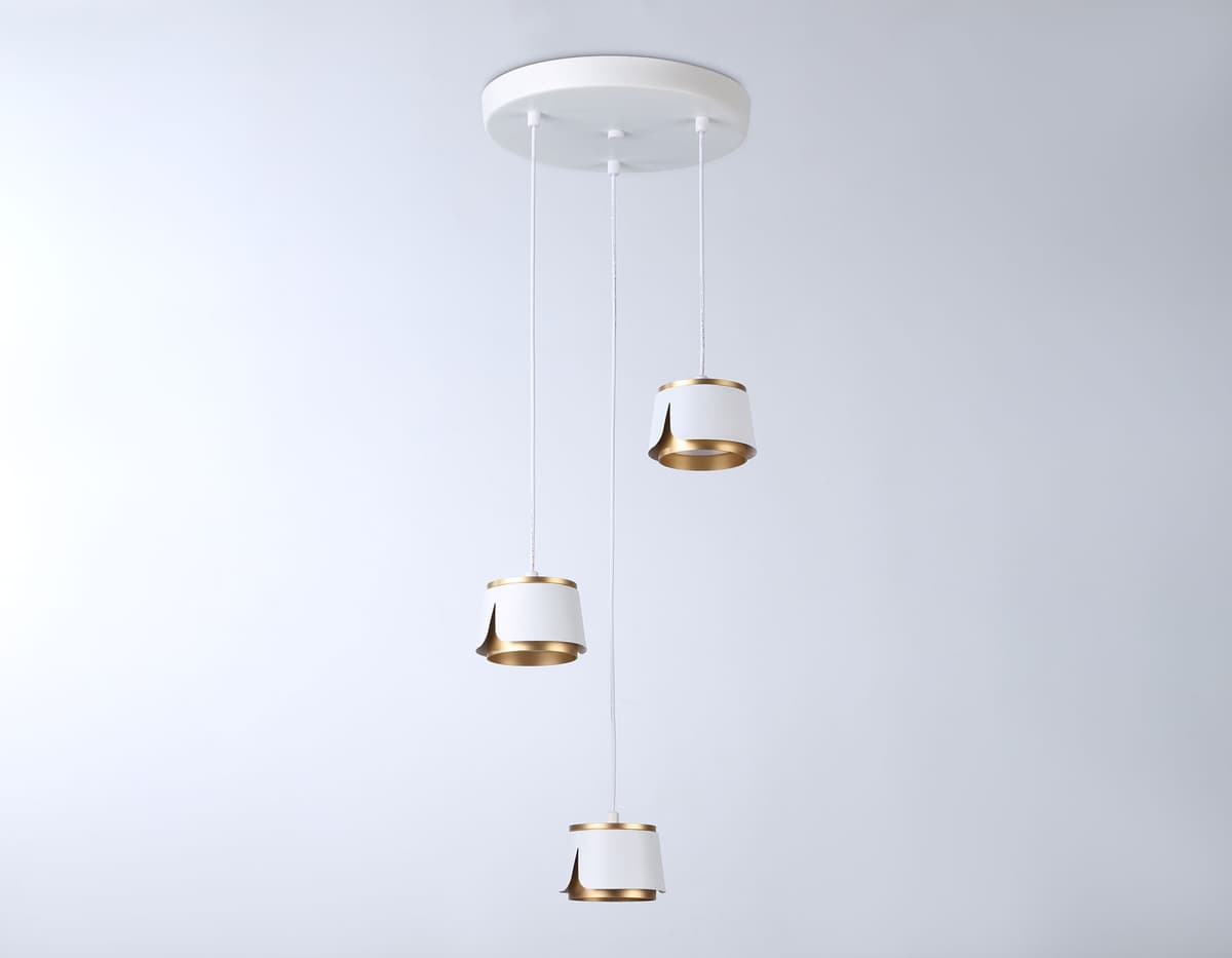 Подвесной светильник со сменной лампой GX53 TN71249/3 WH/GD белый/золото GX53/3 D250*1090 Ambrella Light 8