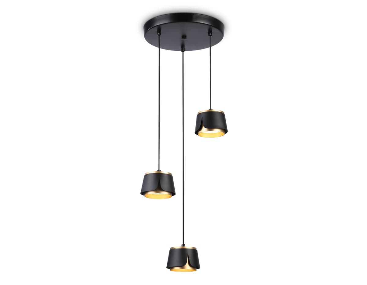 Подвесной светильник со сменной лампой GX53 TN71252/3 BK/GD черный/золото GX53/3 D250*1090 Ambrella Light 5