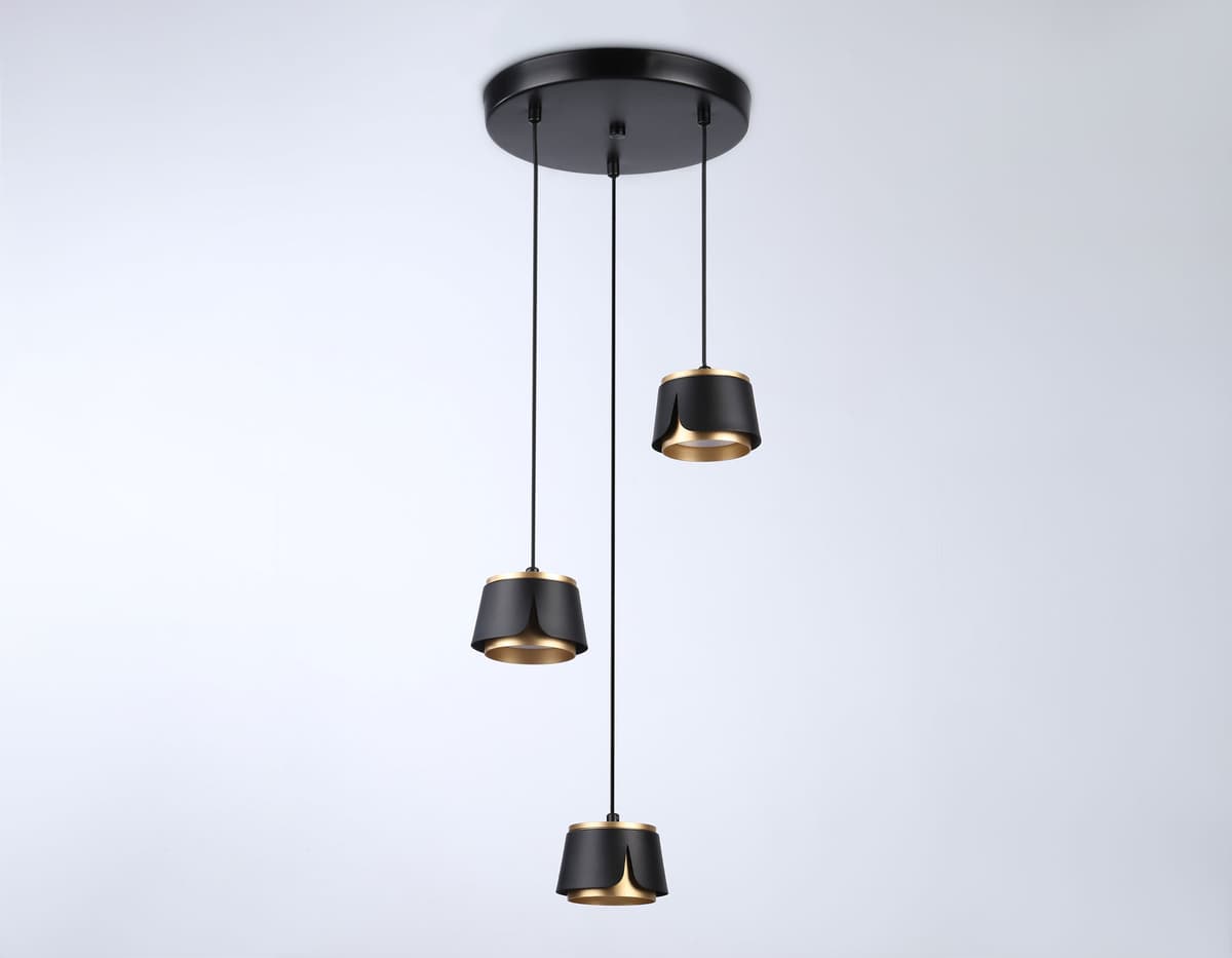 Подвесной светильник со сменной лампой GX53 TN71252/3 BK/GD черный/золото GX53/3 D250*1090 Ambrella Light 8
