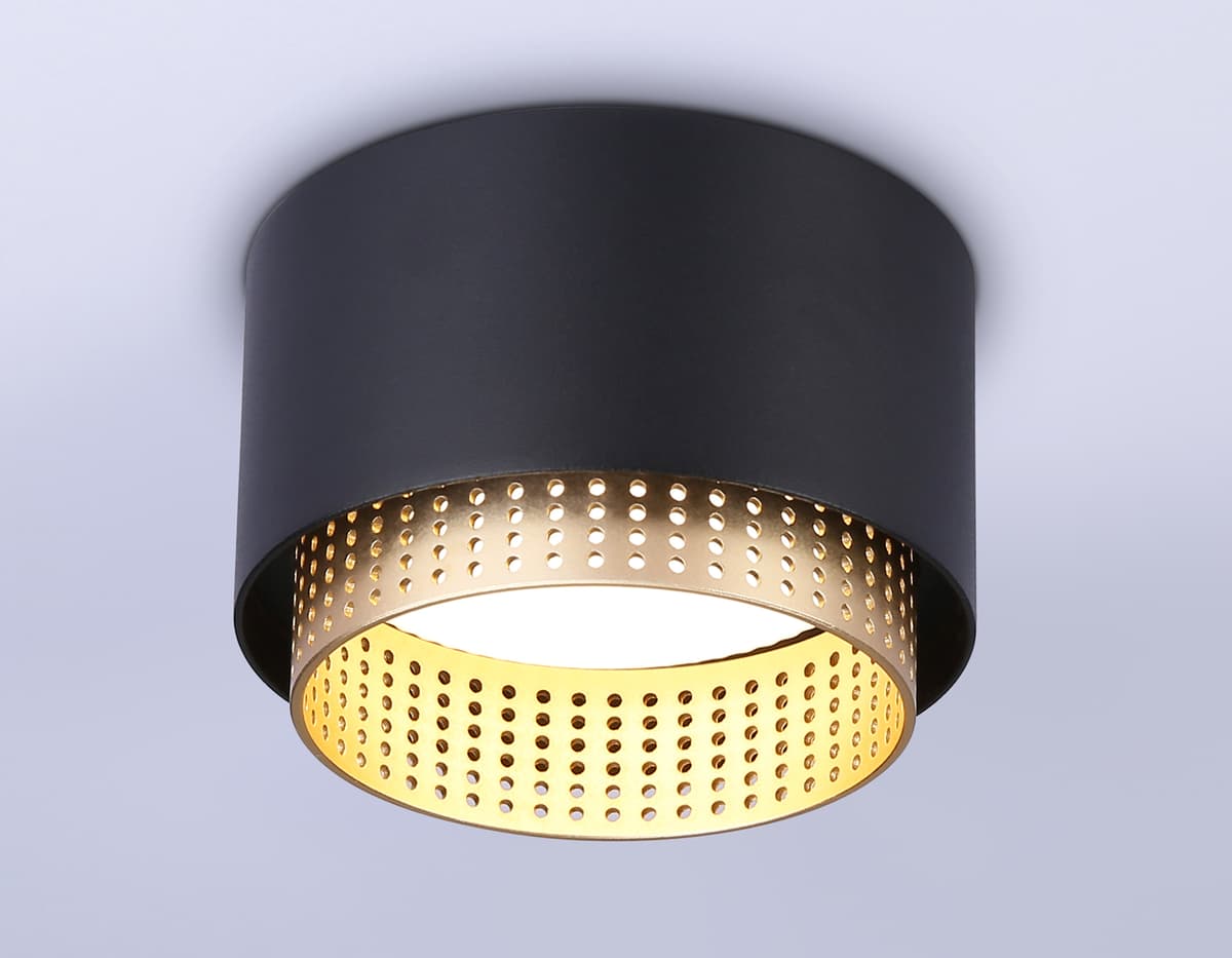 Накладной точечный светильник GX53 TN71275 BK/GD черный/золото GX53 max 12W D95*62 Ambrella Light 14