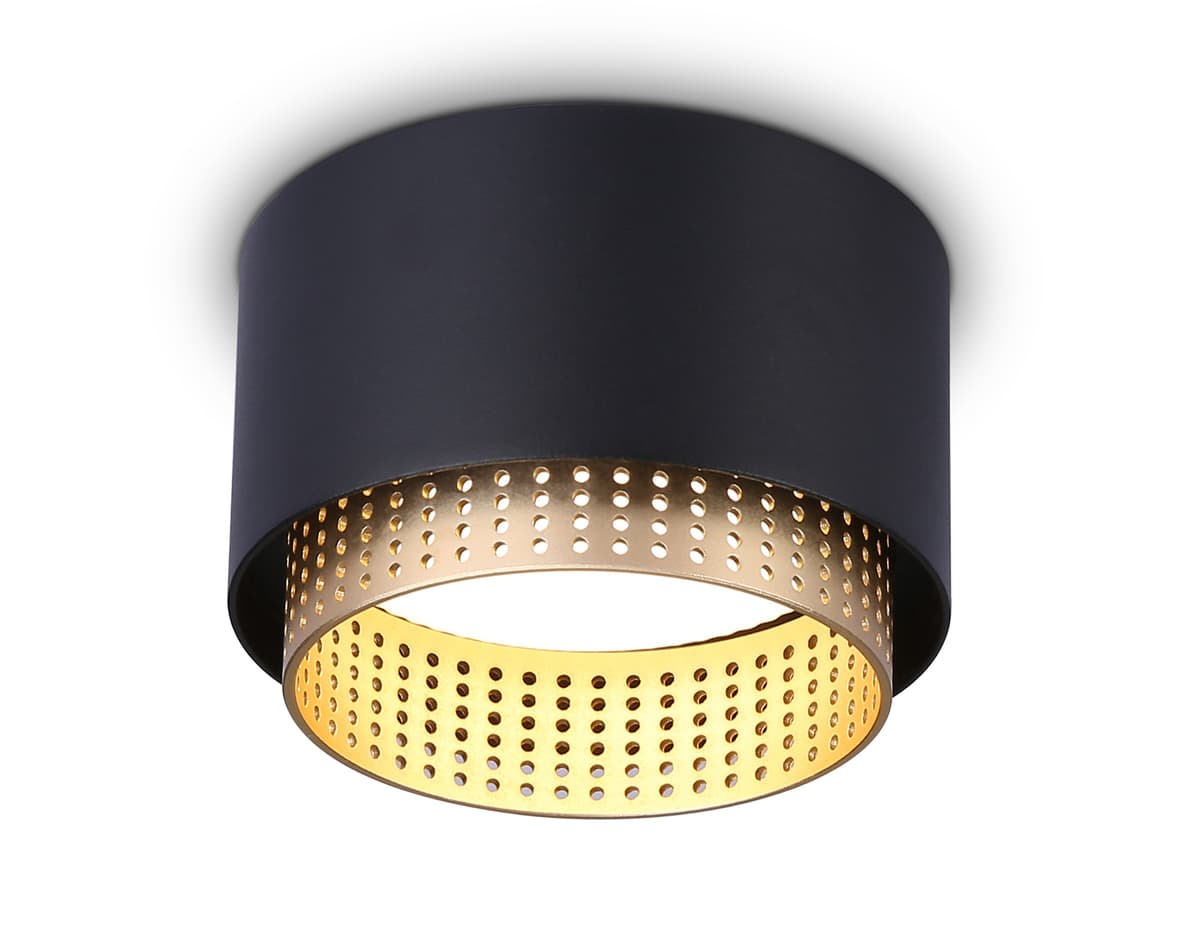 Накладной точечный светильник GX53 TN71275 BK/GD черный/золото GX53 max 12W D95*62 Ambrella Light 9
