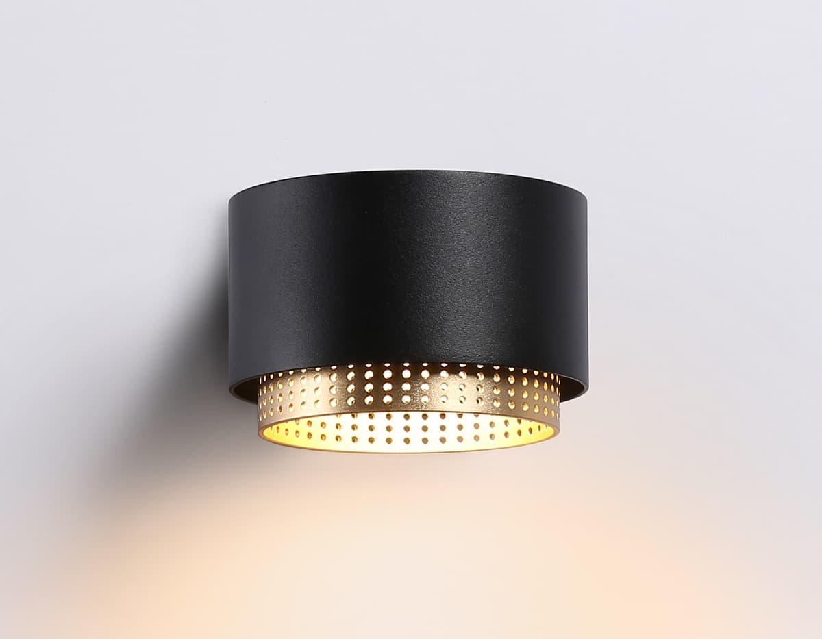 Настенный светильник со сменной лампой TN71299 BK/GD черный/золото GX53 max 12W 95*62*120 Ambrella Light 12
