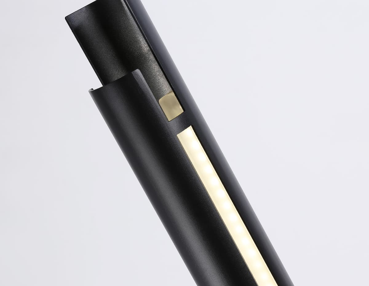 Напольный светодиодный светильник TN71344 BK черный LED 10W 4200K D60*900 Ambrella Light 12