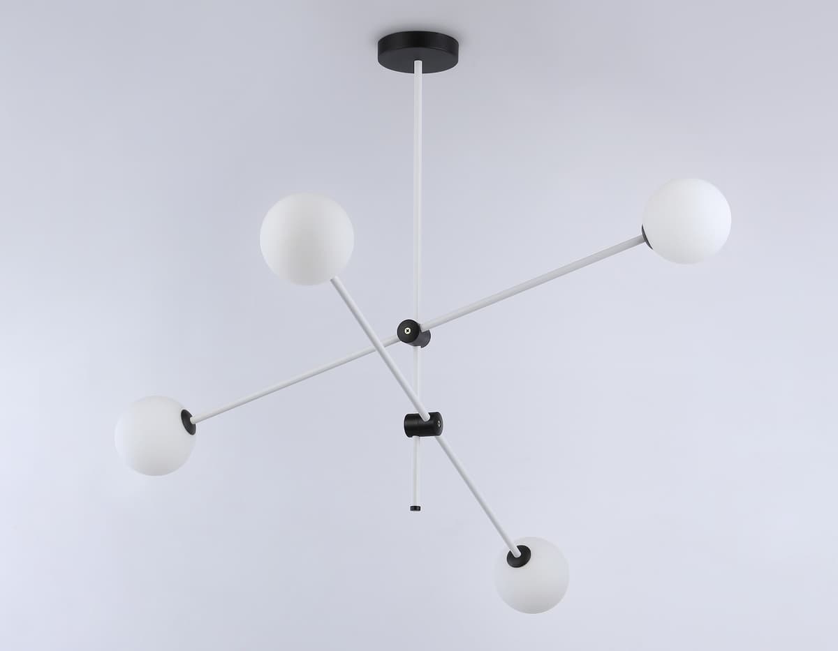 Подвесной светильник TR2505/4 WH/BK белый/черный G9/4 max 10W D970*700 Ambrella Light 10