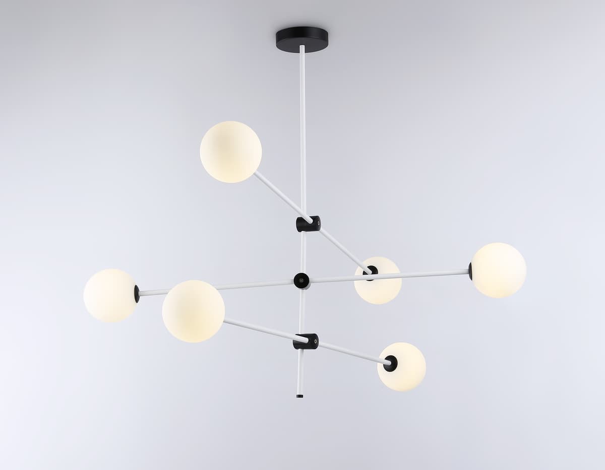 Подвесной светильник TR2512/6 WH/BK белый/черный G9/6 max 10W D970*830 Ambrella Light 10