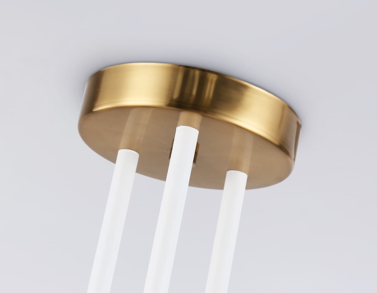 Подвесной светильник TR2521/6 WH/BS белый/латунь G9/6 max 10W D970*750 Ambrella Light 9