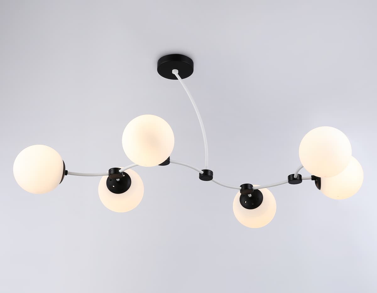 Подвесной светильник TR2552/6 WH/BK белый/черный E27/6 max 60W 1160*600*450 Ambrella Light 6