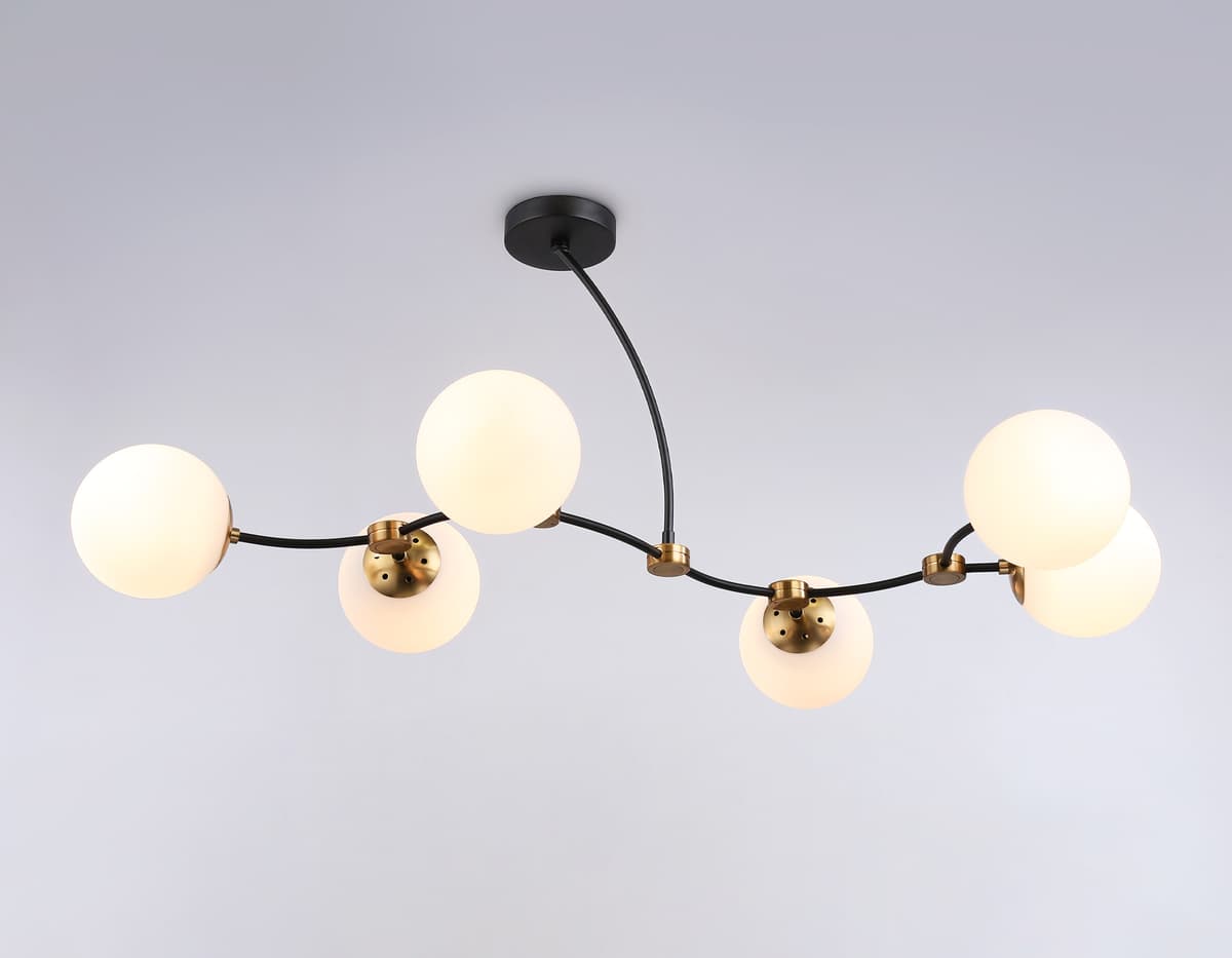 Подвесной светильник TR2555/6 BK/SB черный/бронза E27/6 max 60W 1160*600*450 Ambrella Light 10