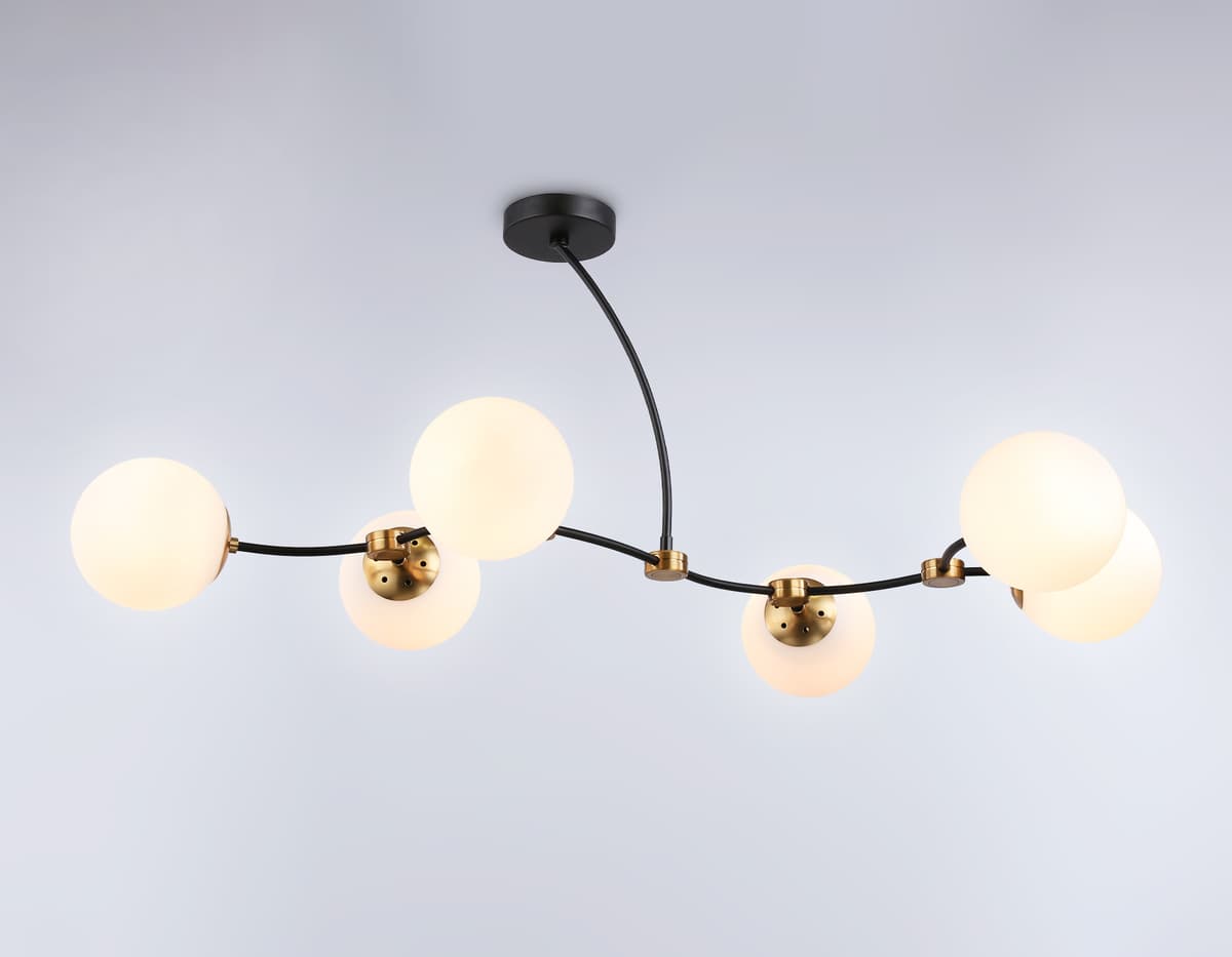 Подвесной светильник TR2555/6 BK/SB черный/бронза E27/6 max 60W 1160*600*450 Ambrella Light 11