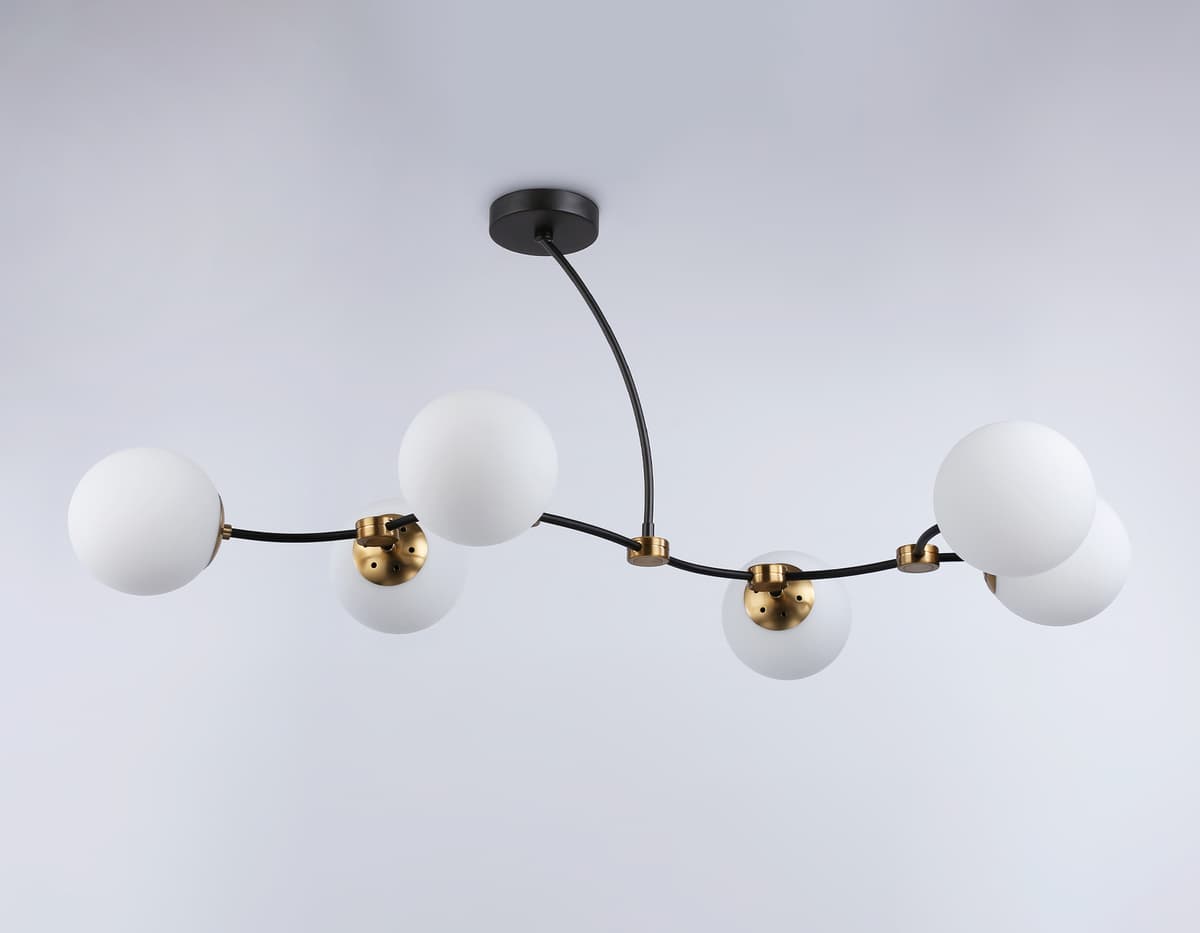 Подвесной светильник TR2555/6 BK/SB черный/бронза E27/6 max 60W 1160*600*450 Ambrella Light 12