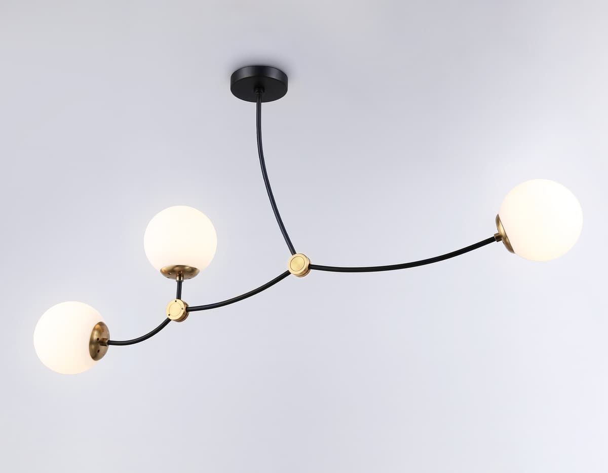 Подвесной светильник TR2568/3 BK/SB черный/бронза E27/3 max 60W 1130*150*540 Ambrella Light 10