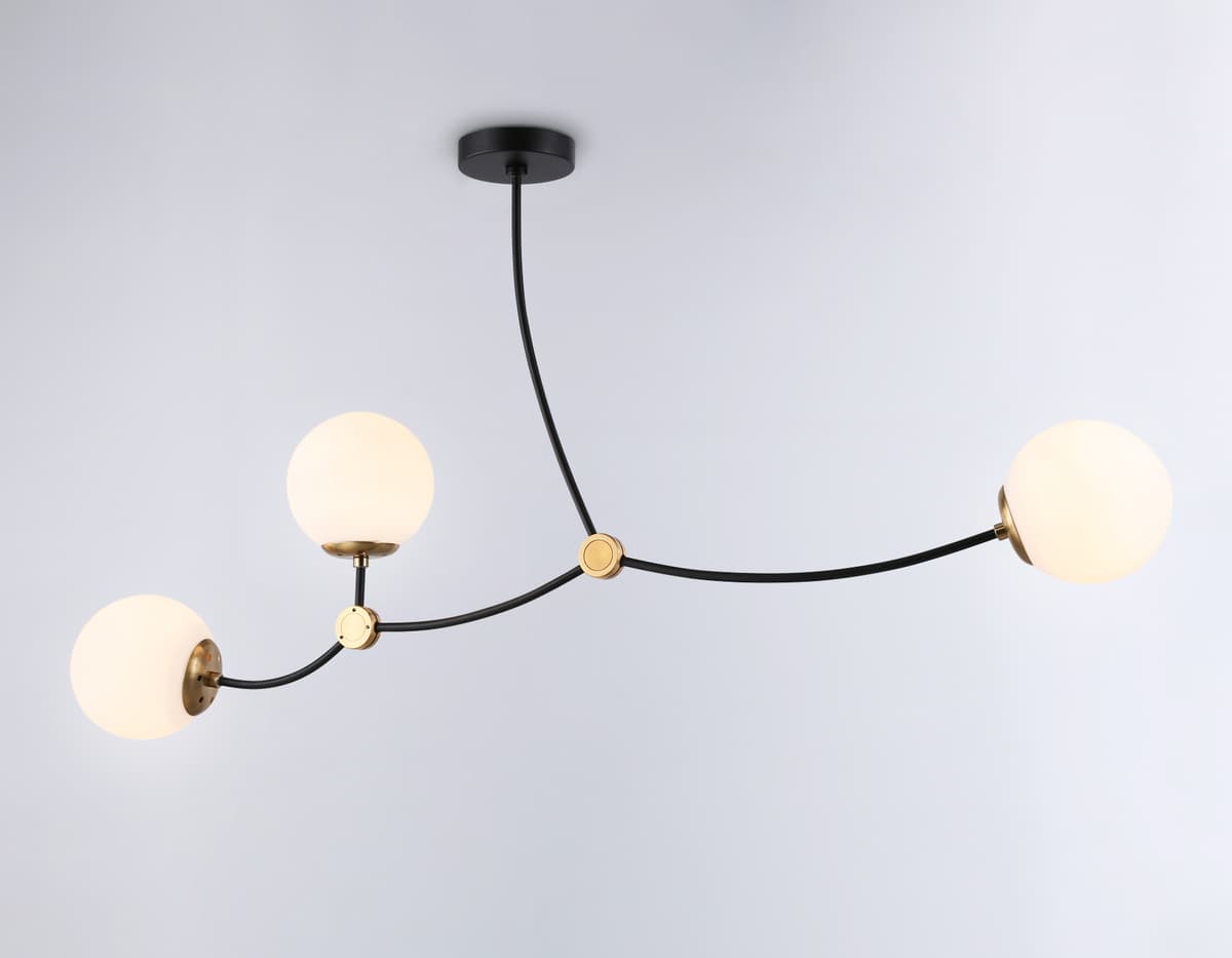 Подвесной светильник TR2568/3 BK/SB черный/бронза E27/3 max 60W 1130*150*540 Ambrella Light 11