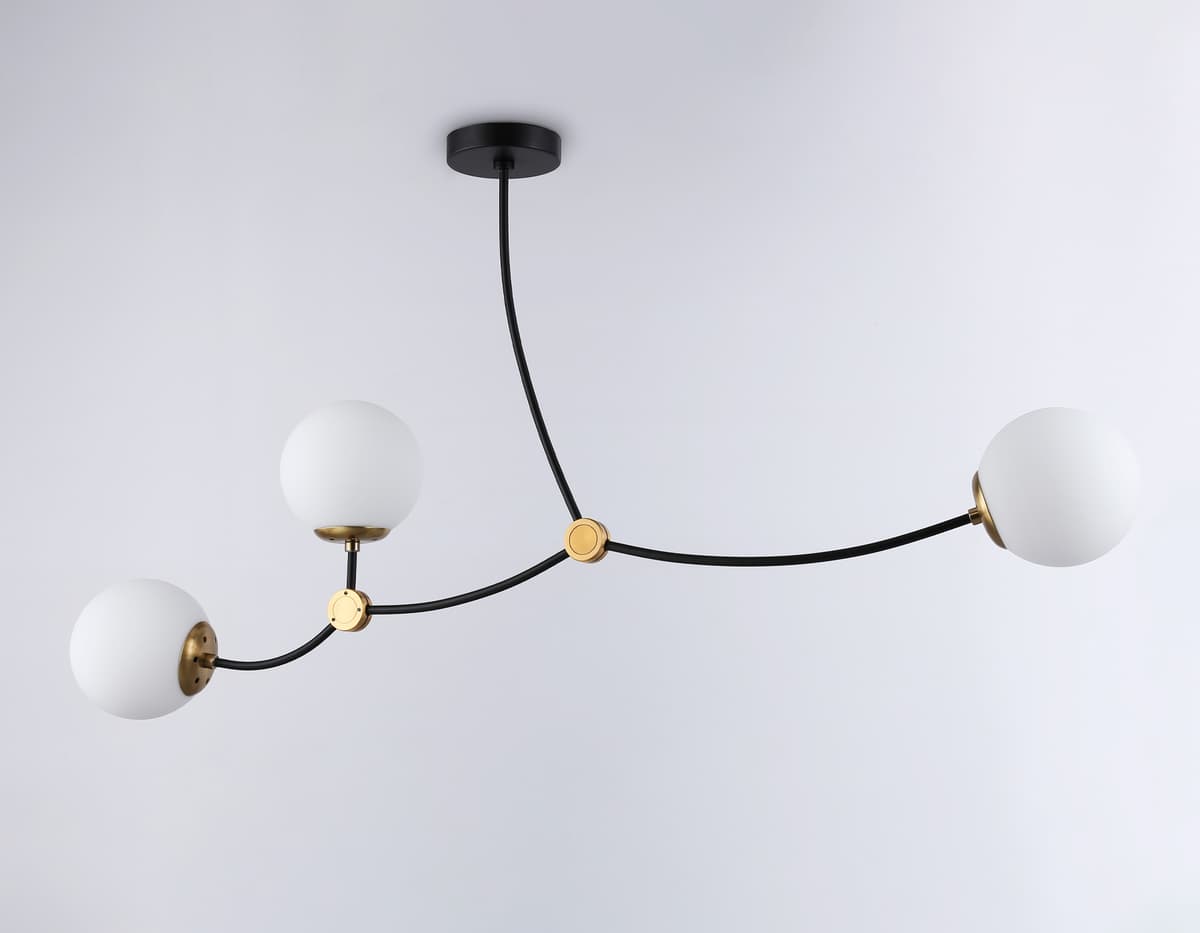 Подвесной светильник TR2568/3 BK/SB черный/бронза E27/3 max 60W 1130*150*540 Ambrella Light 12