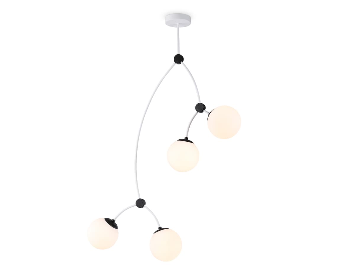 Подвесной светильник TR2572/4 WH/BK белый/черный E27/4 max 60W D790*1120 Ambrella Light 5
