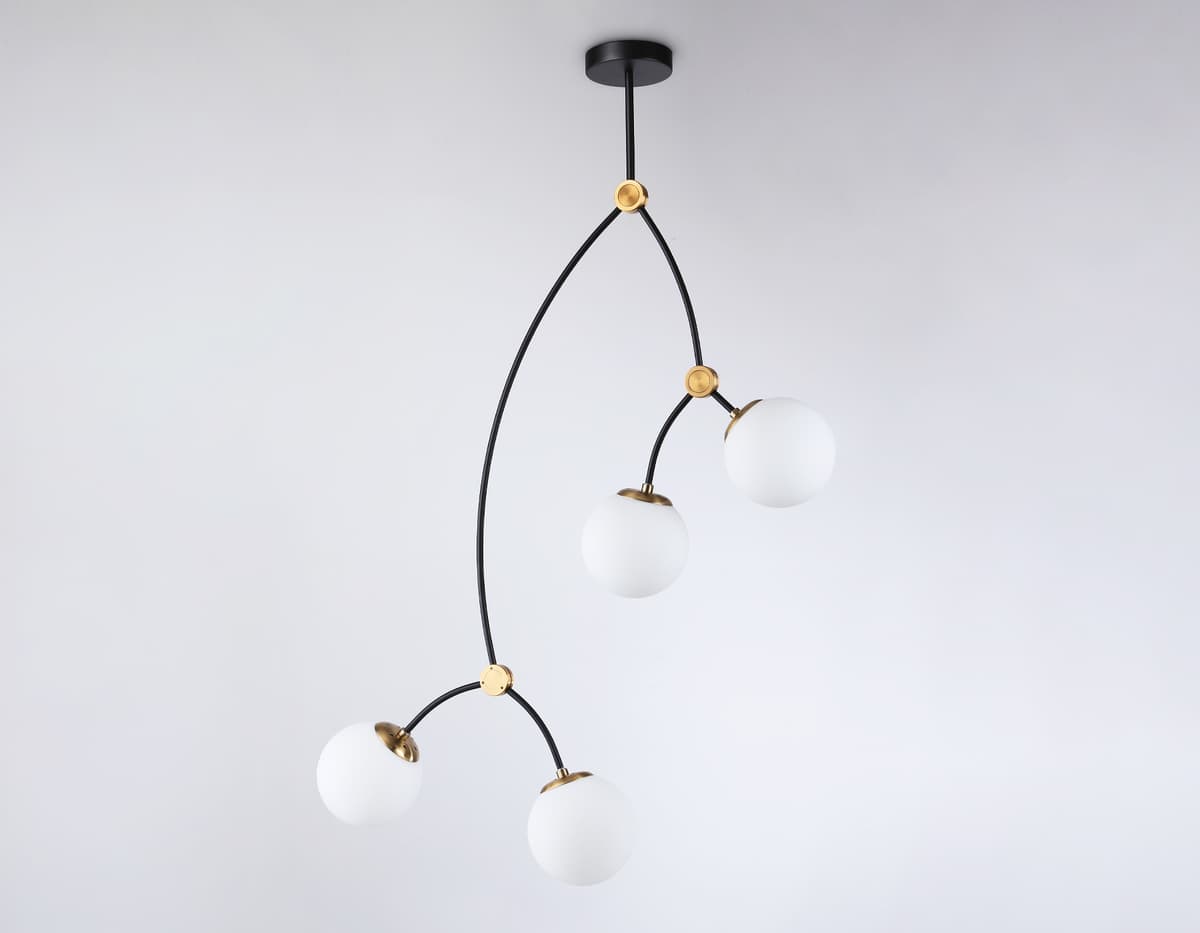 Подвесной светильник TR2575/4 BK/SB черный/бронза E27/4 max 60W D790*1120 Ambrella Light 10