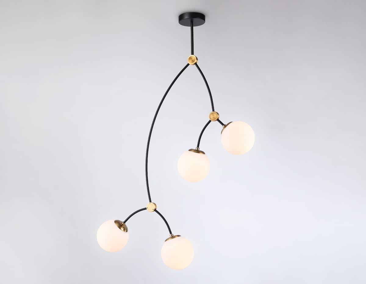 Подвесной светильник TR2575/4 BK/SB черный/бронза E27/4 max 60W D790*1120 Ambrella Light 9