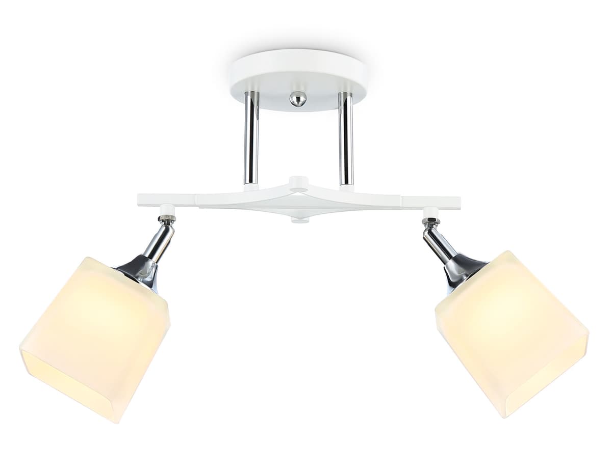 Подвесной светильник TR303062/2 WH/CH/FR белый/хром/белый матовый E27/2 max 40W 560*145*260 Ambrella Light 2