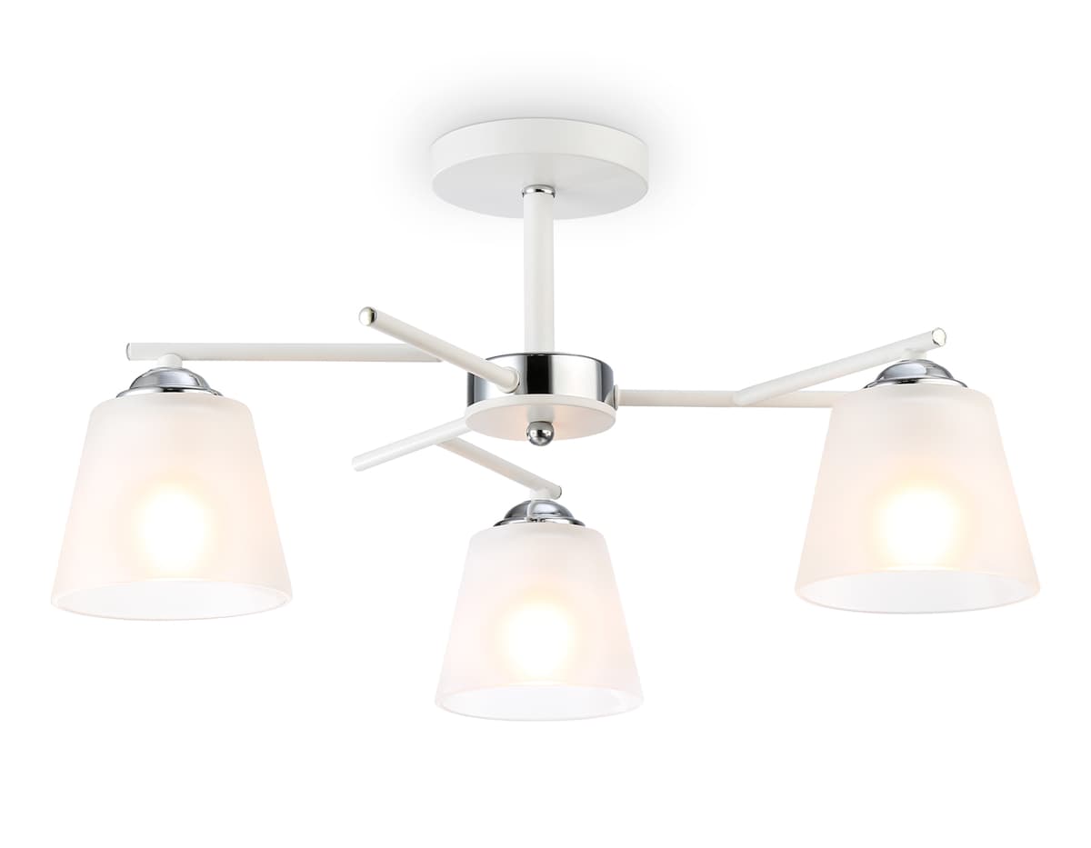 Подвесной светильник TR303202/3 WH/CH/FR белый/хром/белый матовый E27*3 max 60W D550*260 Ambrella Light 7
