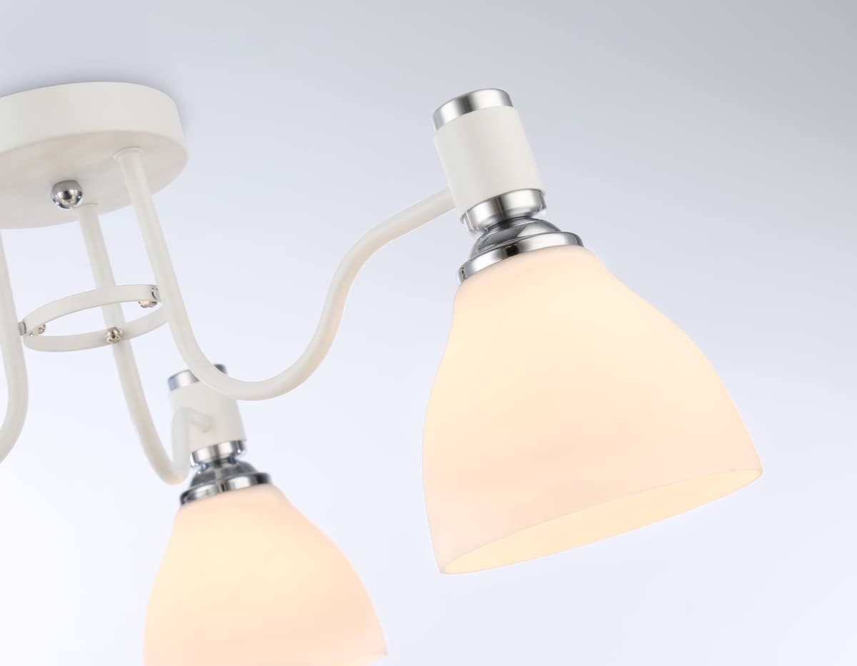 Потолочный светильник TR303302/3 WH/CH/FR белый/хром/белый матовый E27*3 max 60W D600*270 Ambrella Light 8