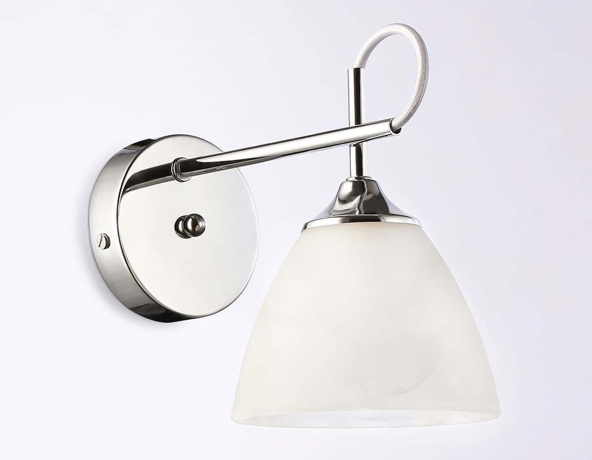 Настенный светильник TR3045 CH/FR хром/белый матовый E27 max 40W 215*135*225 Ambrella Light 9