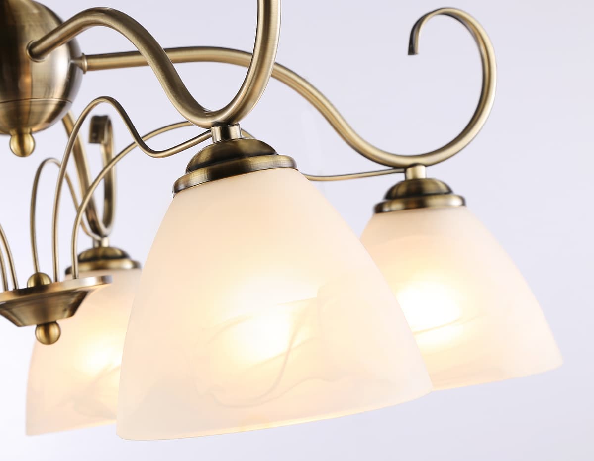 Потолочная люстра TR3046/5 SB/FR бронза/белый матовый E27/5 max 40W D595*285 Ambrella Light 12