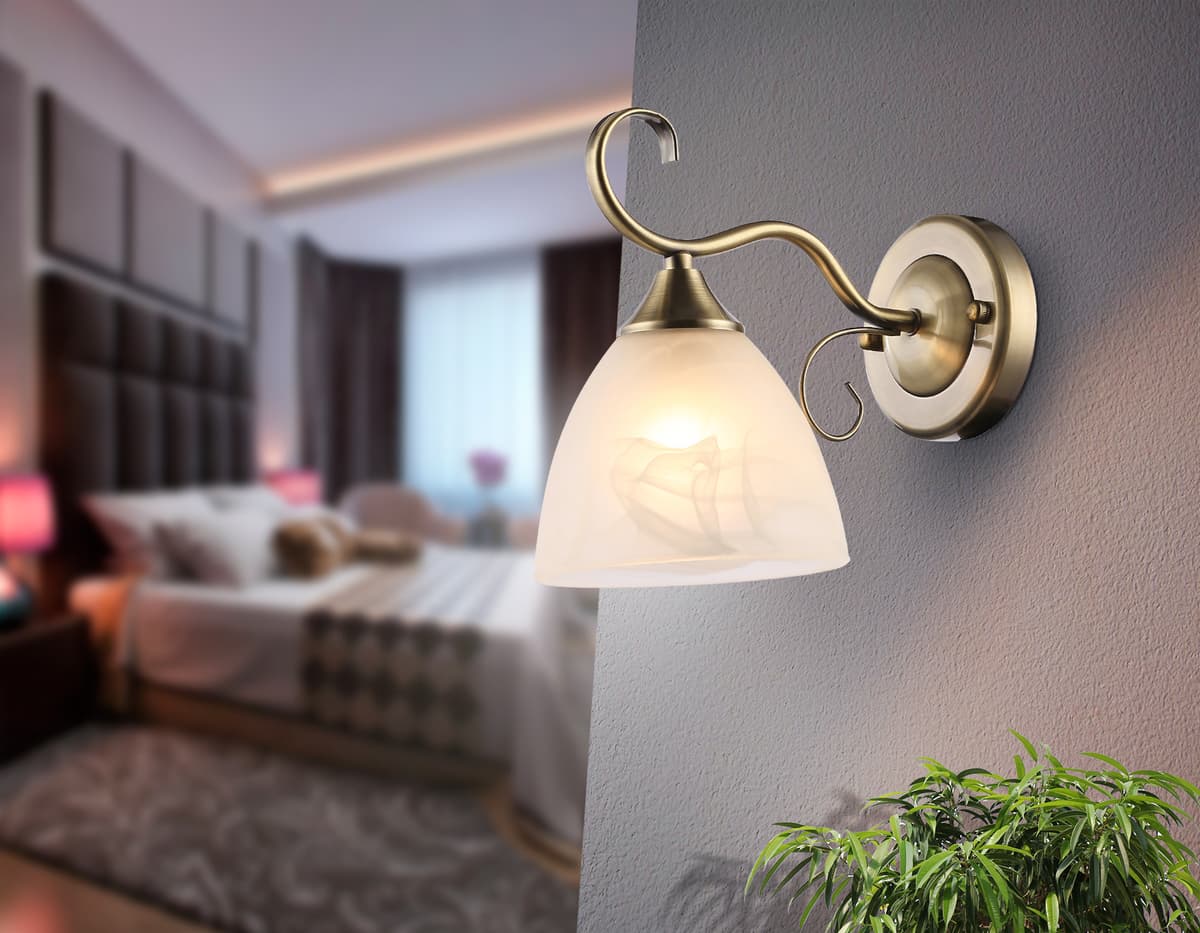 Настенный светильник TR3048 SB/FR бронза/белый матовый E27 max 40W 196*135*232 Ambrella Light 9