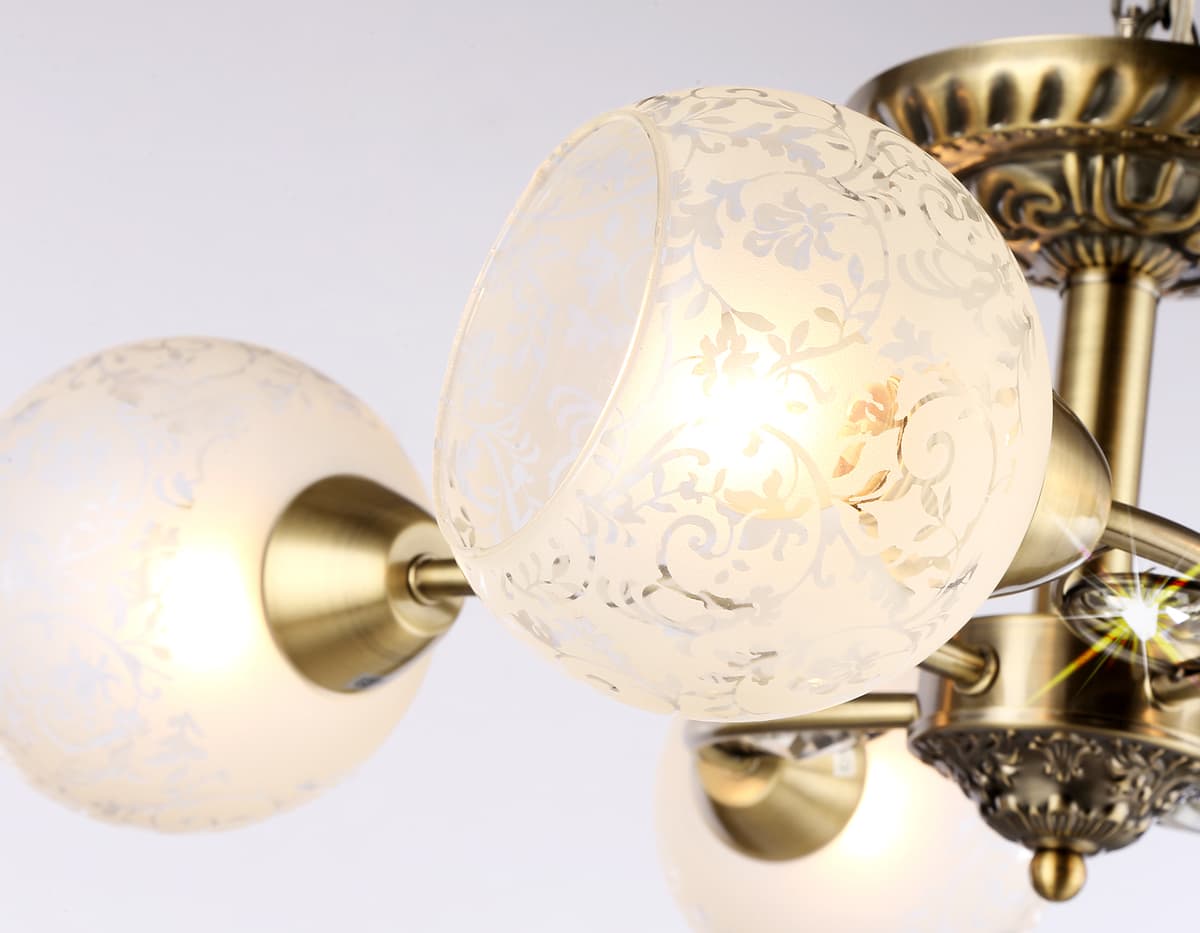 Потолочная люстра TR3064/5 SB/FR бронза/белый матовый E27/5 max 40W D615*245 Ambrella Light 14