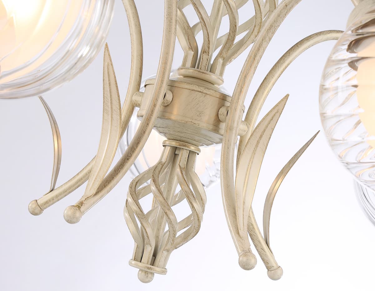 Подвесная люстра TR3066/5 WH/GD белый/золото E27*5 max 40W D590*340 Ambrella Light 12