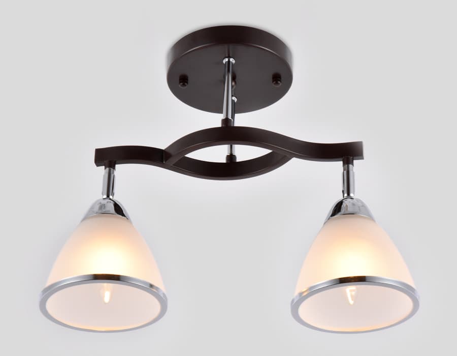 Подвесная люстра TR3111/2 DCF/CH темный кофе/хром E27 max 40W 400*150*315 Ambrella Light 7