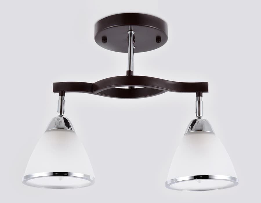 Подвесная люстра TR3111/2 DCF/CH темный кофе/хром E27 max 40W 400*150*315 Ambrella Light 8