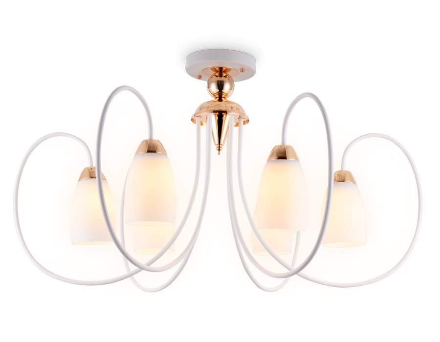 Потолочная люстра TR3120/6 WH/GD белый/золото E27 max 40W D850*480 Ambrella Light 5