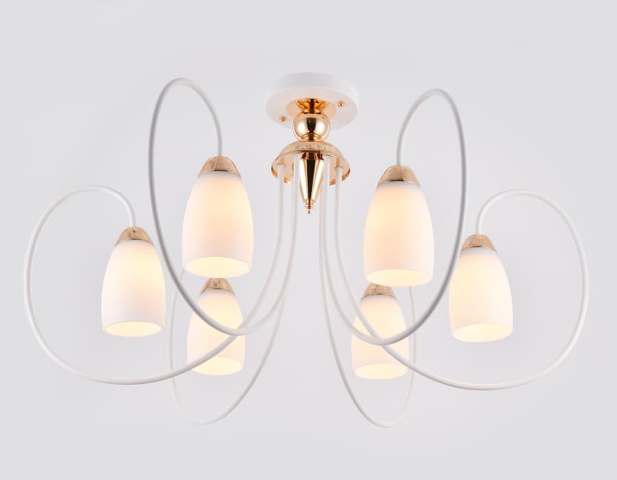 Потолочная люстра TR3120/6 WH/GD белый/золото E27 max 40W D850*480 Ambrella Light 7