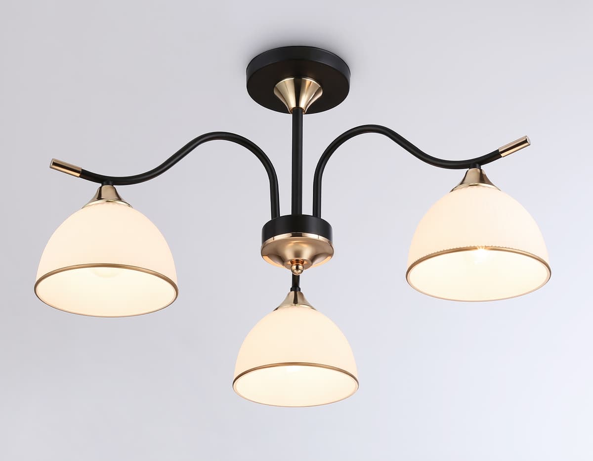 Подвесной светильник TR3161/3 BK/FGD черный/золото E27/3 max 60W D580*300 Ambrella Light 10