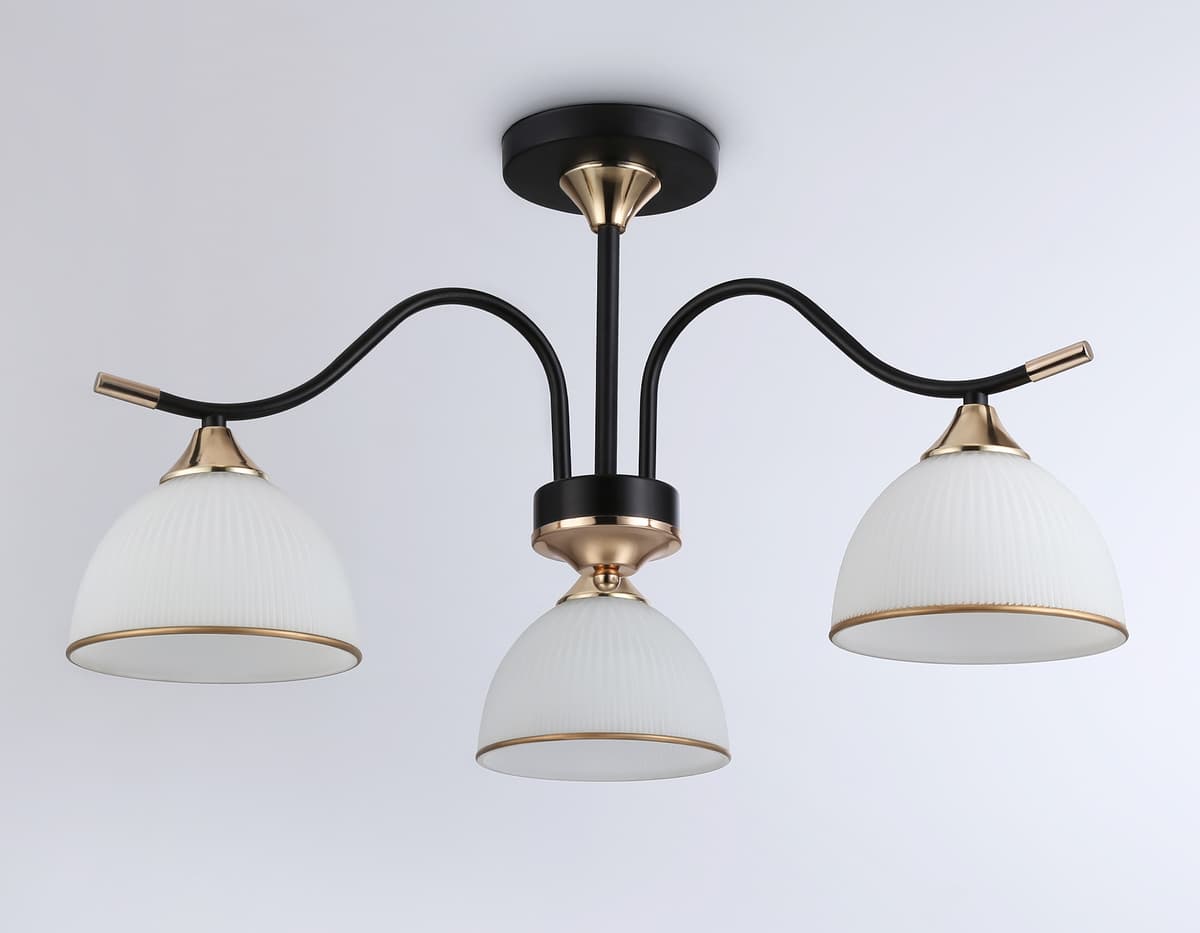 Подвесной светильник TR3161/3 BK/FGD черный/золото E27/3 max 60W D580*300 Ambrella Light 12