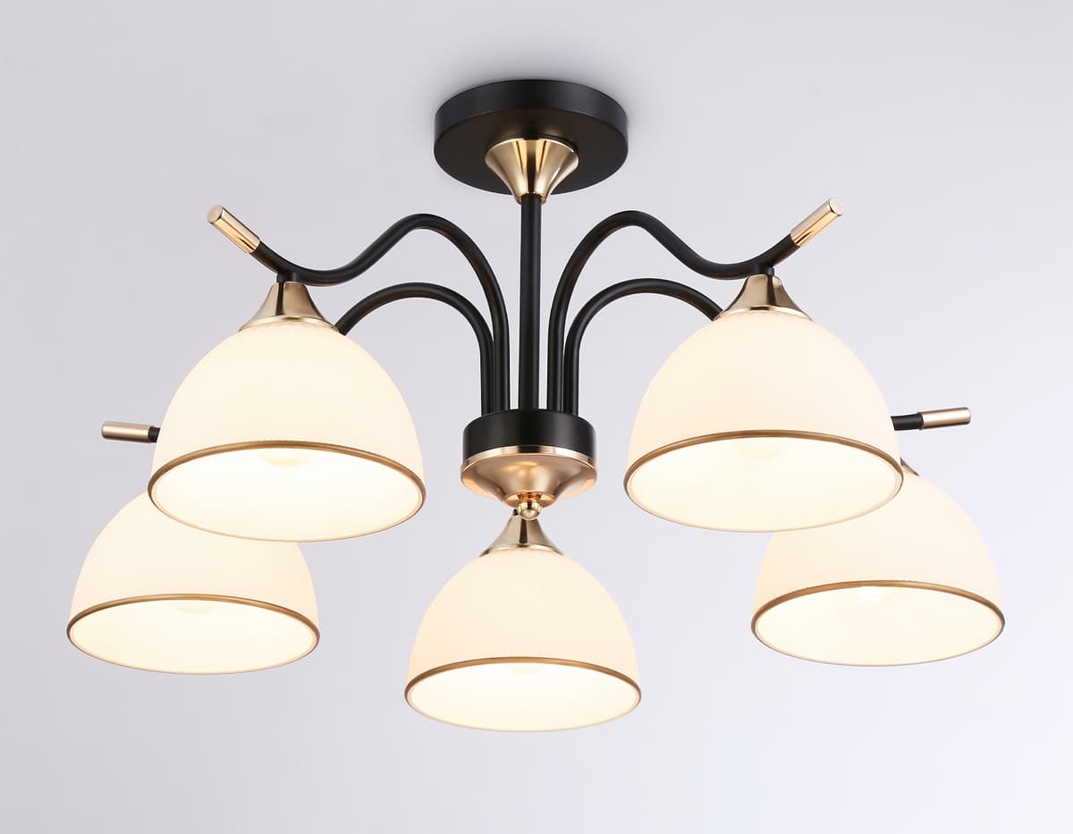 Подвесной светильник TR3162/5 BK/FGD черный/золото E27/5 max 60W D580*300 Ambrella Light 10
