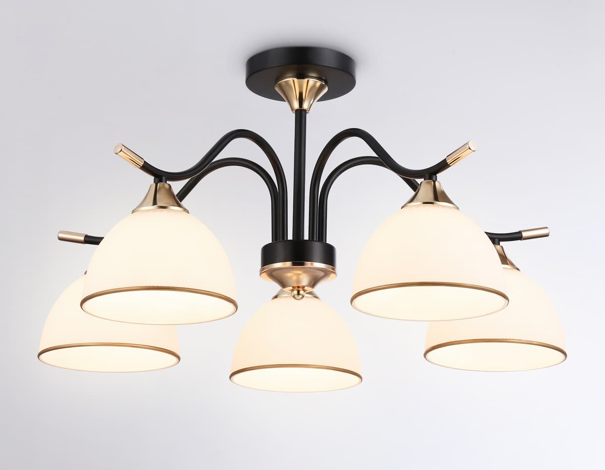 Подвесной светильник TR3162/5 BK/FGD черный/золото E27/5 max 60W D580*300 Ambrella Light 11