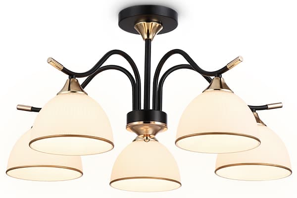 Подвесной светильник TR3162/5 BK/FGD черный/золото E27/5 max 60W D580*300 Ambrella Light 7