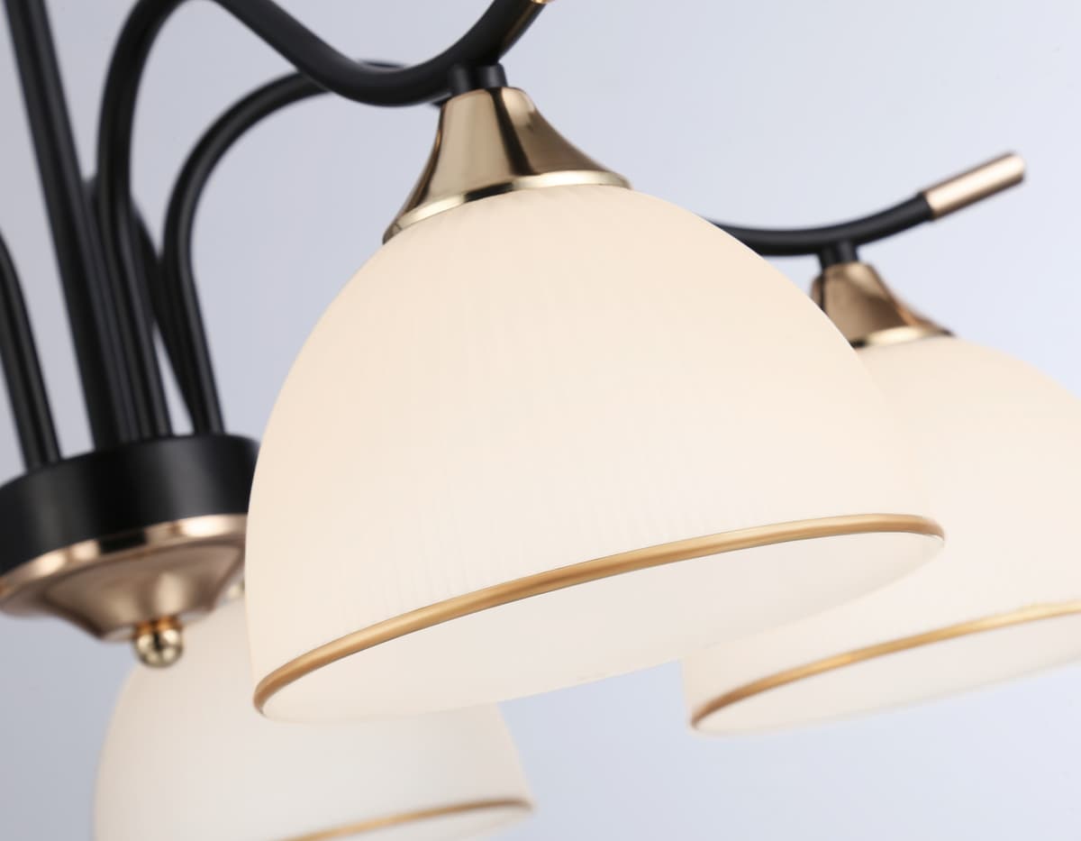 Подвесной светильник TR3162/5 BK/FGD черный/золото E27/5 max 60W D580*300 Ambrella Light 8