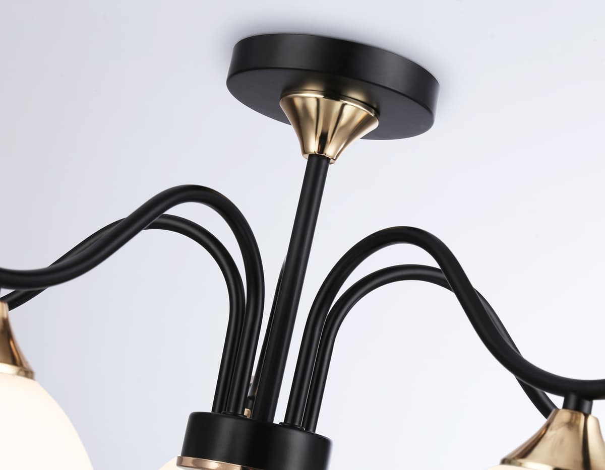 Подвесной светильник TR3162/5 BK/FGD черный/золото E27/5 max 60W D580*300 Ambrella Light 9