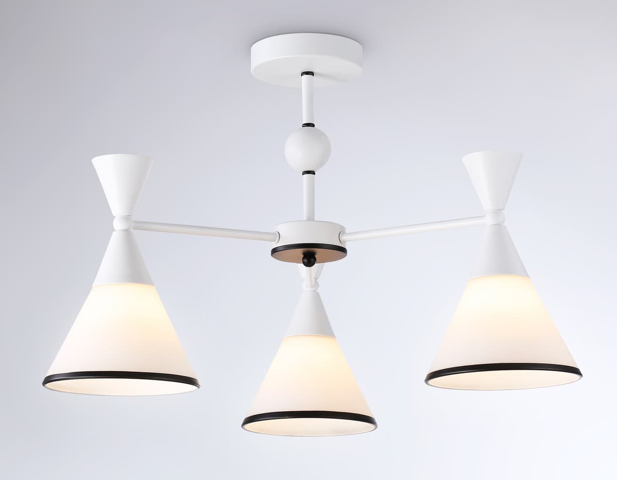 Подвесной светильник TR3164/3 WH/BK белый/черный E27/3 max 60W D580*380 Ambrella Light 11