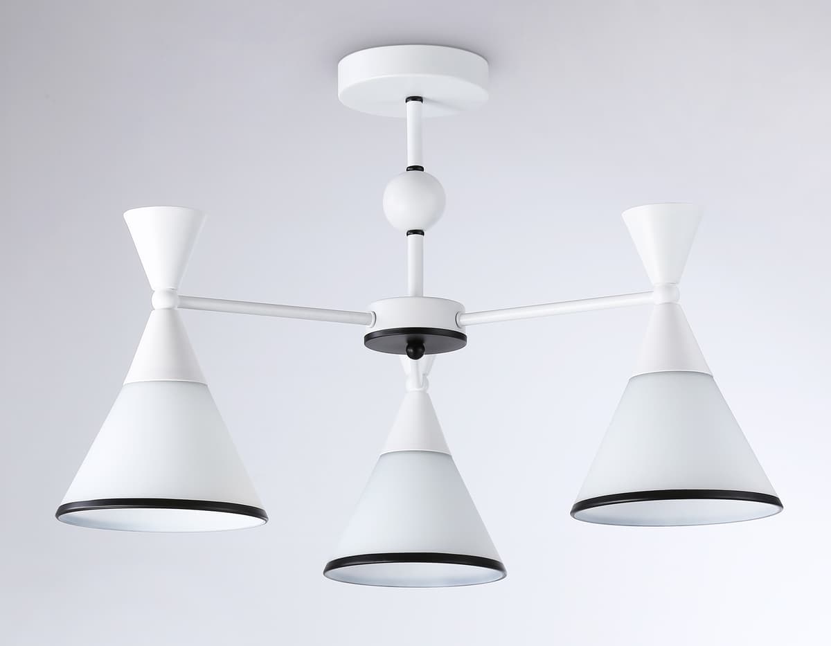 Подвесной светильник TR3164/3 WH/BK белый/черный E27/3 max 60W D580*380 Ambrella Light 12