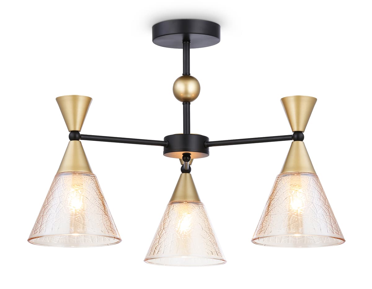 Подвесной светильник TR3169/3 BK/GD черный/золото E27/3 max 60W D580*380 Ambrella Light 7